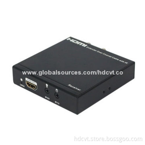 HDMI Extender, Over-single 100m/328ft Coaxial Cables with IR Control